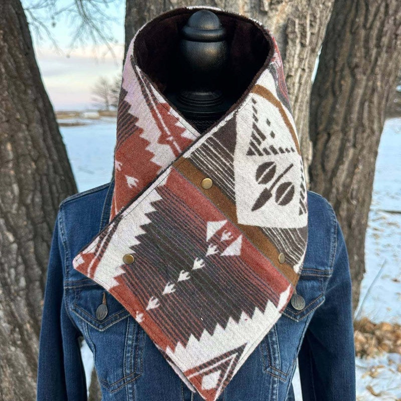 💖HOT SALE 50% OFF💖Women's Printed Neck Warmer with Button