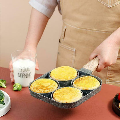 🍳50% discount🥚 Four-hole egg pan, breakfast omelette home frying pan non-stick pan