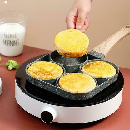 🍳50% discount🥚 Four-hole egg pan, breakfast omelette home frying pan non-stick pan