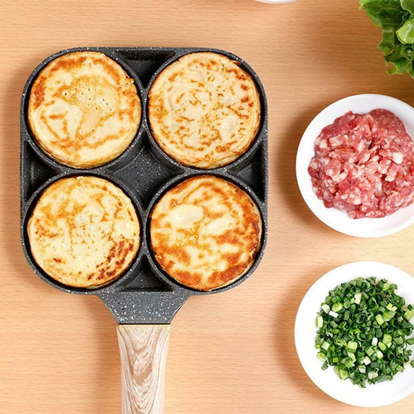 🍳50% discount🥚 Four-hole egg pan, breakfast omelette home frying pan non-stick pan