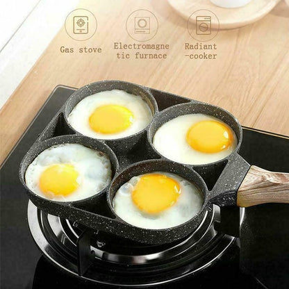 🍳50% discount🥚 Four-hole egg pan, breakfast omelette home frying pan non-stick pan