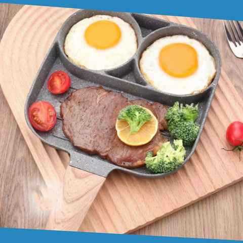 🍳50% discount🥚 Four-hole egg pan, breakfast omelette home frying pan non-stick pan