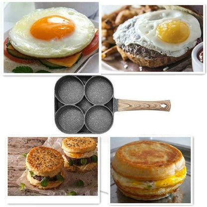 🍳50% discount🥚 Four-hole egg pan, breakfast omelette home frying pan non-stick pan