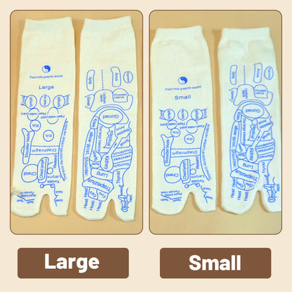 Reflexology Foot Massage Socks with Acupoint Chart