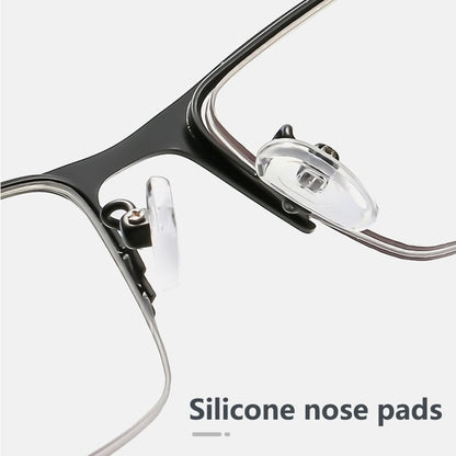 Titanium Multi-focus Reading Glasses Photochromic Progressive Double Light Anti-blue Light