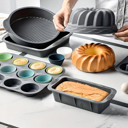 🔥New Year Hot sale 50% OFF - Silicone Cake Molds Set for Easy Baking