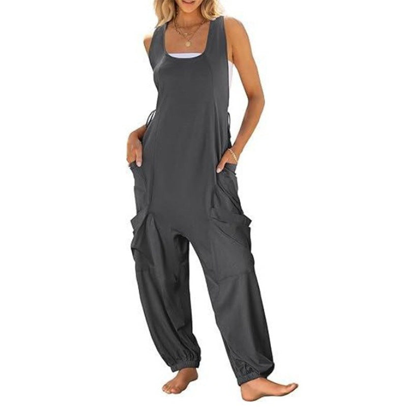 🔥Spring Trend🔥 - Women's Sleeveless Baggy Jumpsuit🎀