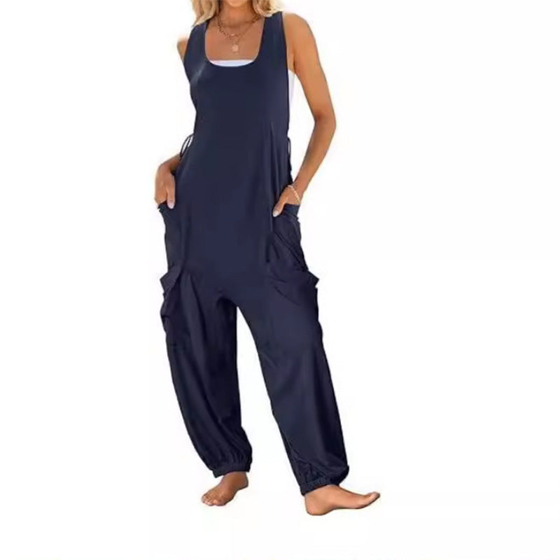 🔥Spring Trend🔥 - Women's Sleeveless Baggy Jumpsuit🎀