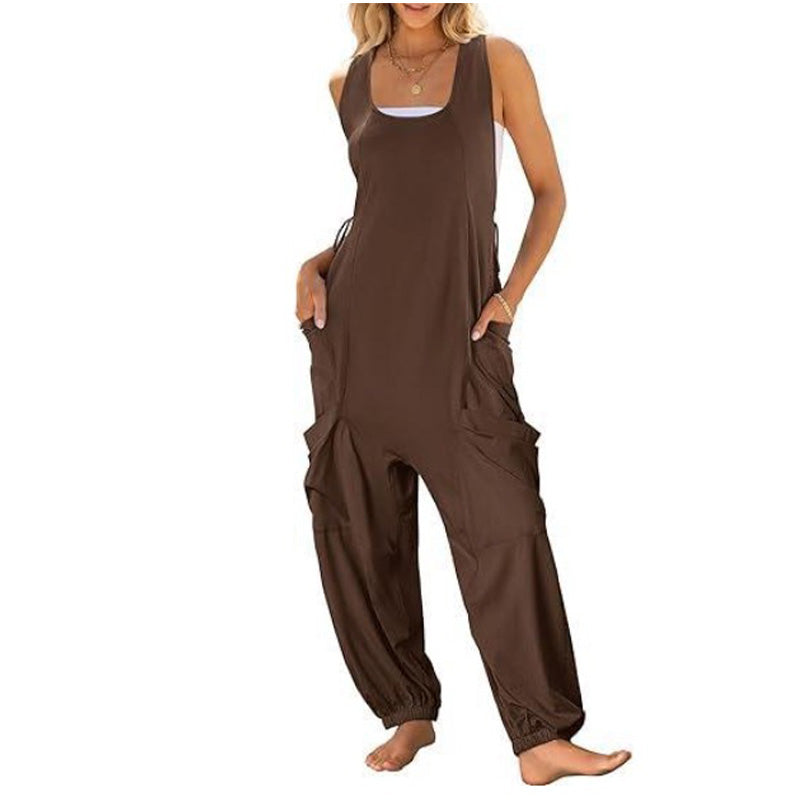 🔥Spring Trend🔥 - Women's Sleeveless Baggy Jumpsuit🎀