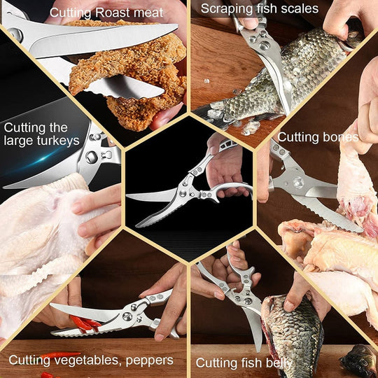 💐50% OFF ! Ultra-Blade Multi Sharp Shears – Effortless Meat & Herb Cutting 🍗🥬【Limited Offer】