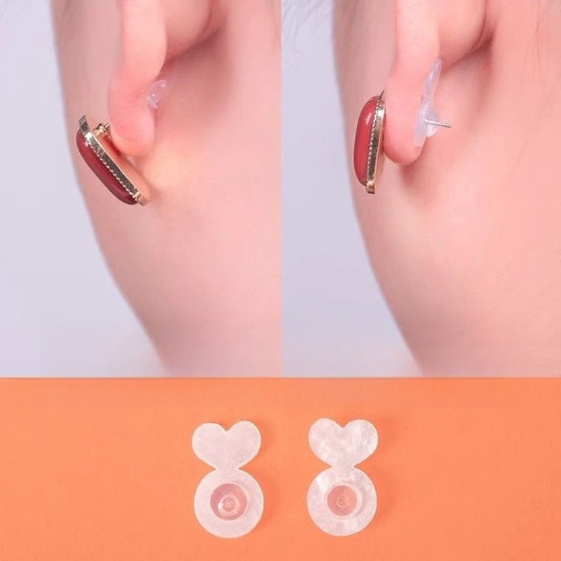 🎉Limited Time Offer 50% OFF🔥Clear silicone earring backs with strong support