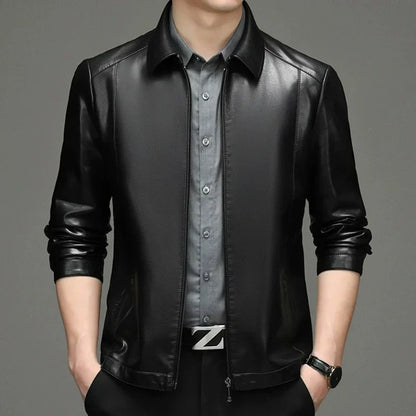 🎁Limited Sale 50% OFF🎁Men's Casual PU Leather Jacket