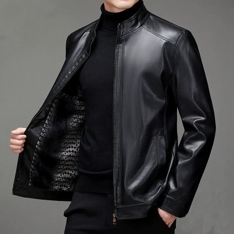 🎁Limited Sale 50% OFF🎁Men's Casual PU Leather Jacket