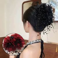 Elegant Flower Shark Hair Clip for Women