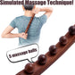 Wooden lymphatic massage stick