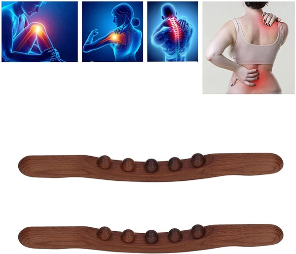 Wooden lymphatic massage stick