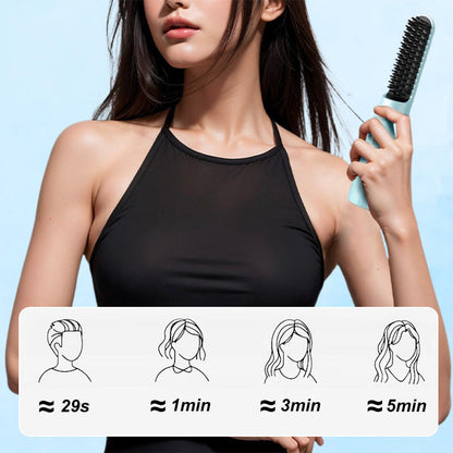 💯2-in-1 Rechargeable Long-lasting Straightening Comb