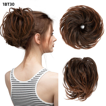 Natural Wig Hair Buns Extension