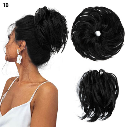 Natural Wig Hair Buns Extension