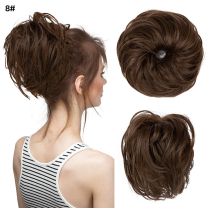 Natural Wig Hair Buns Extension