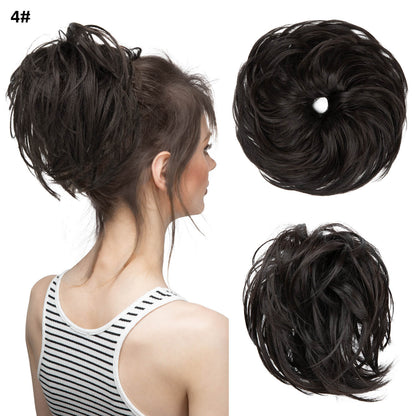 Natural Wig Hair Buns Extension