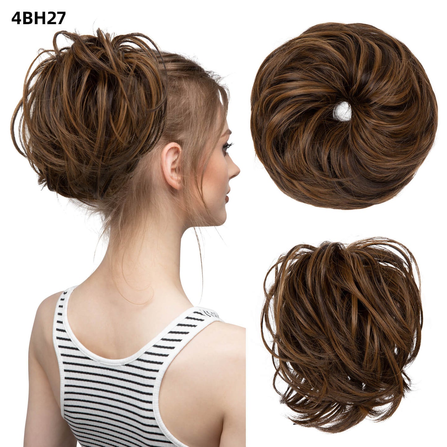 Natural Wig Hair Buns Extension