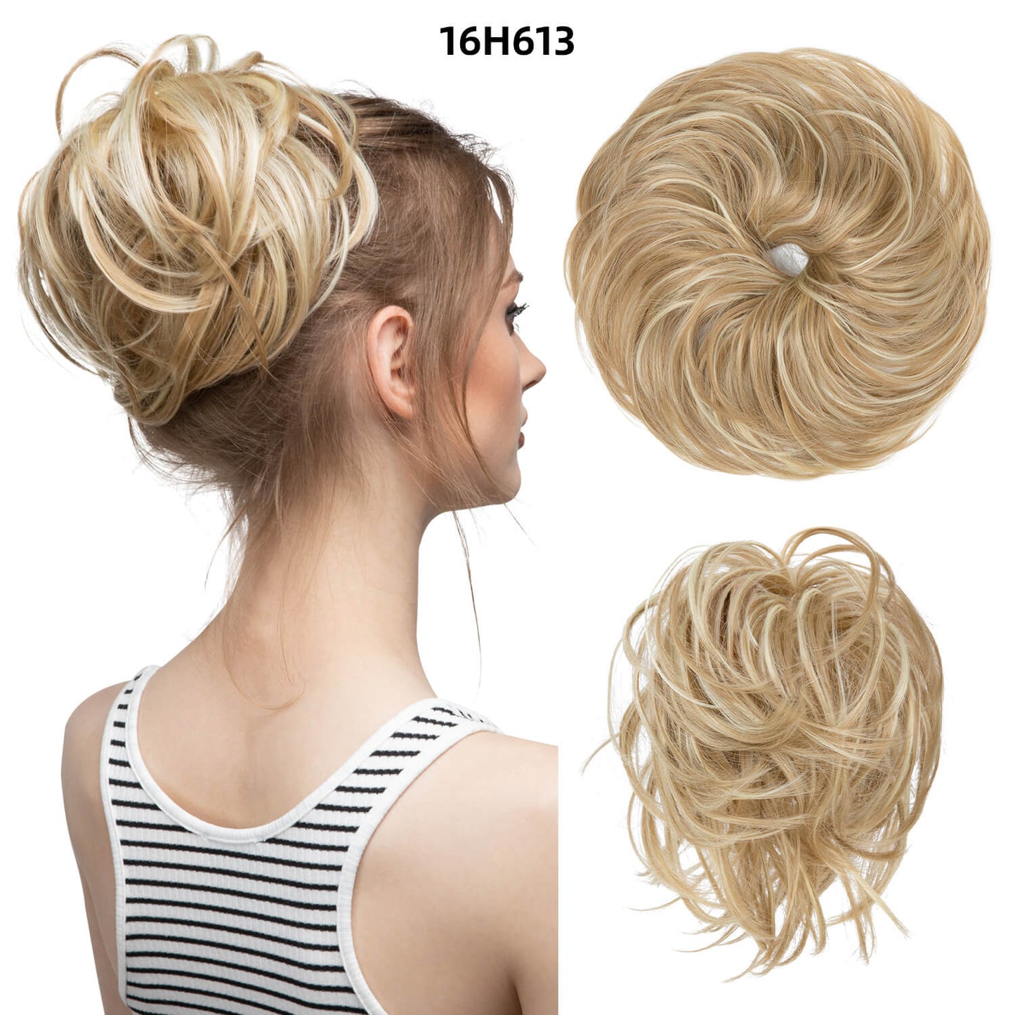 Natural Wig Hair Buns Extension