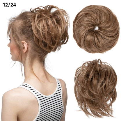 Natural Wig Hair Buns Extension