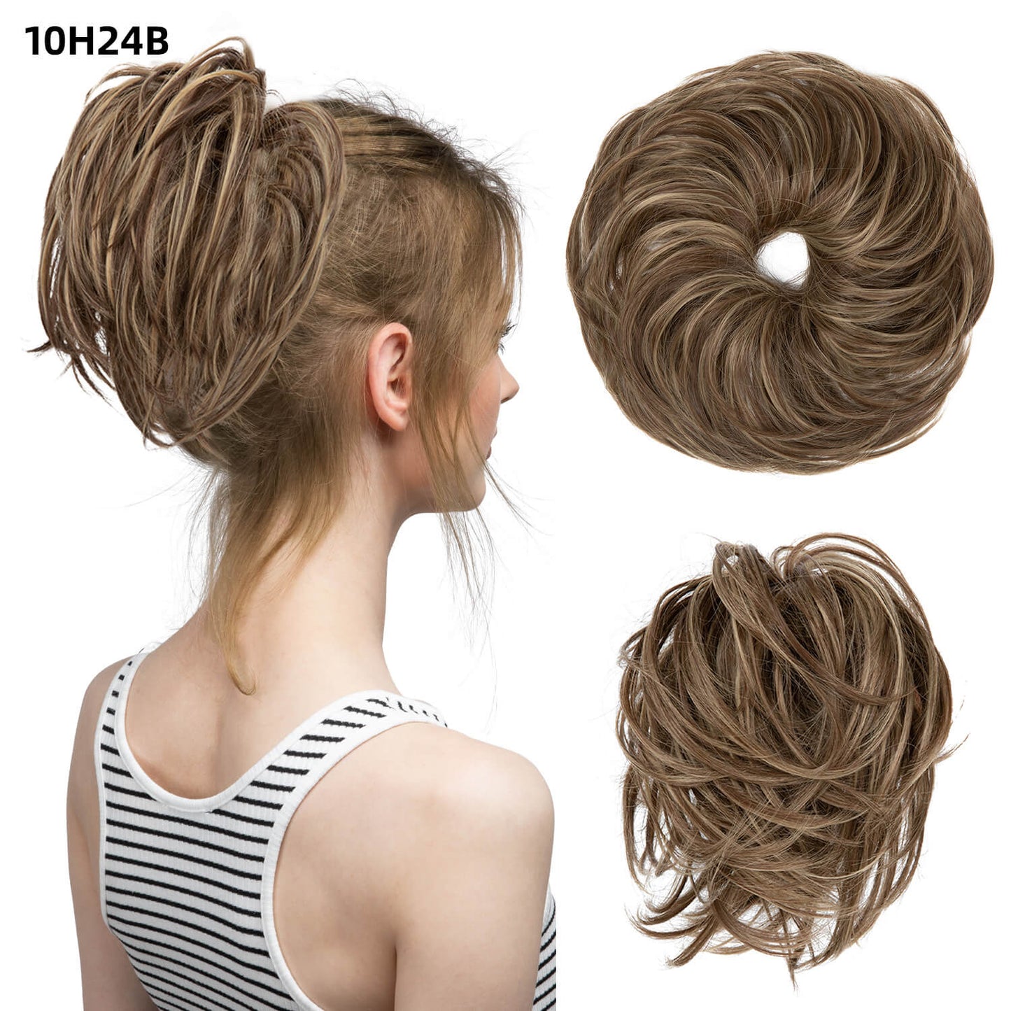 Natural Wig Hair Buns Extension