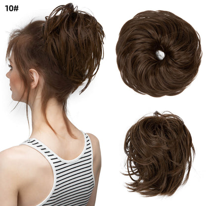 Natural Wig Hair Buns Extension