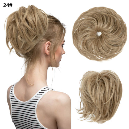 Natural Wig Hair Buns Extension