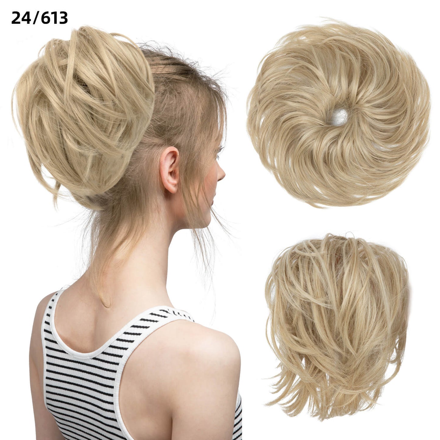 Natural Wig Hair Buns Extension