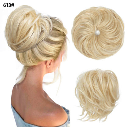 Natural Wig Hair Buns Extension