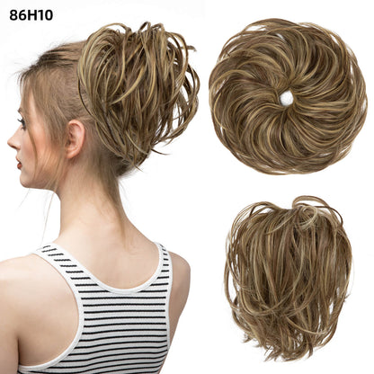 Natural Wig Hair Buns Extension