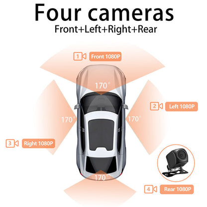 ✨ Driving Security ✨ 4-Channel 1080P Car Recorder