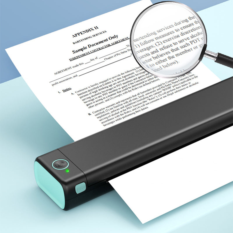 📢📢50% OFF !!!⏰Portable wireless printer, ideal for on the go, D810 Bluetooth thermal printer, supports US letter paper size 8.5 x 11 inches, including printers for tattoo studios and offices.