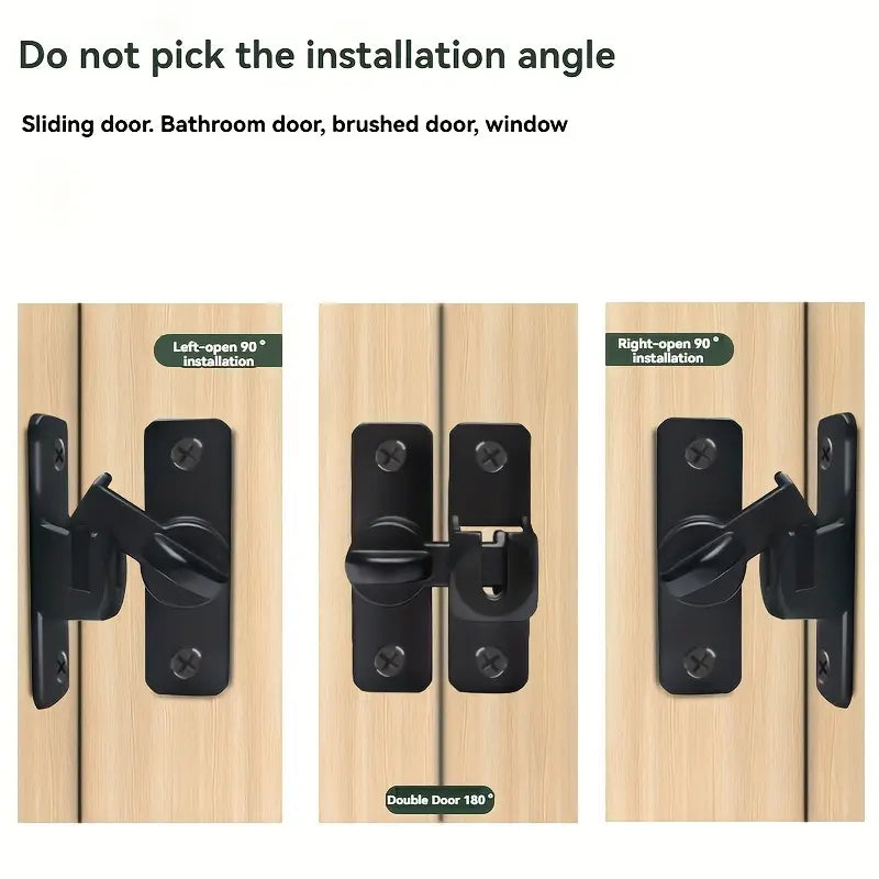 90/180 Degree Barn Door Latch with Tools