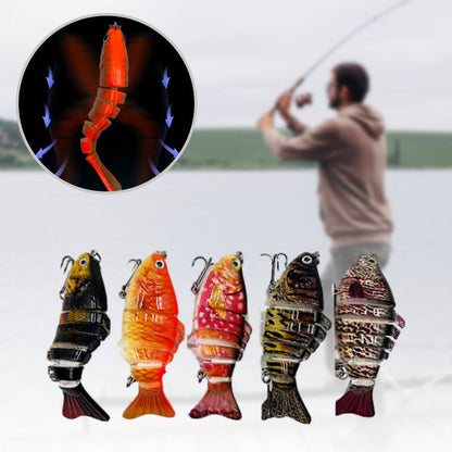 5PCS Lifelike Multi-Jointed Sinking Fishing Lure