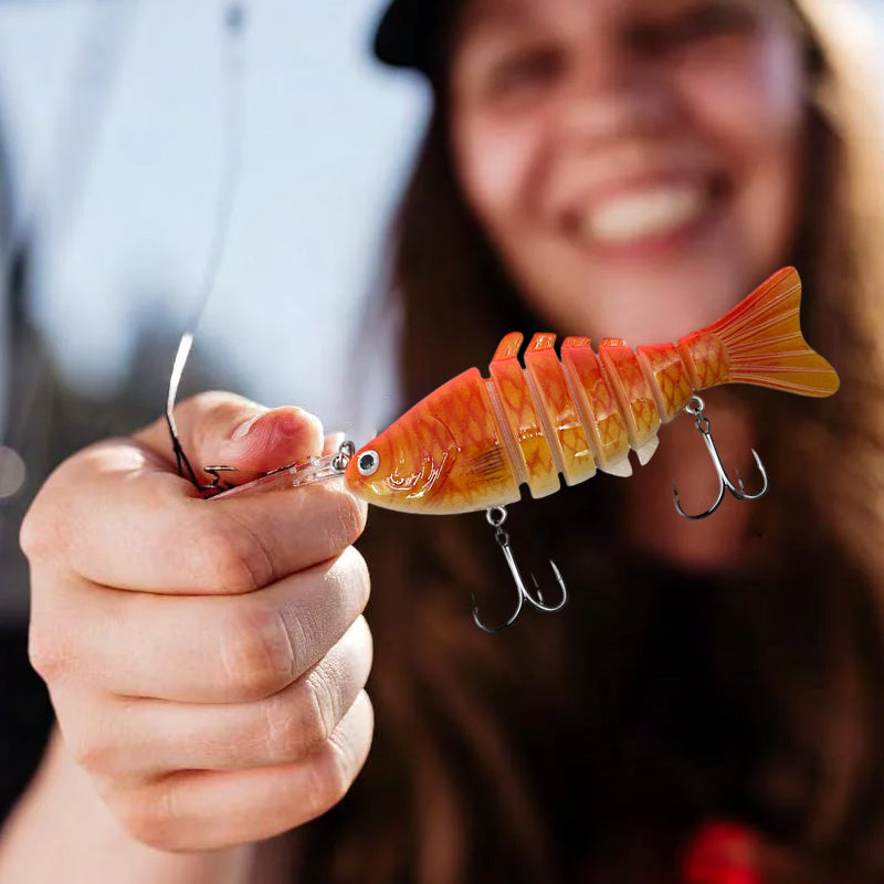 5PCS Lifelike Multi-Jointed Sinking Fishing Lure