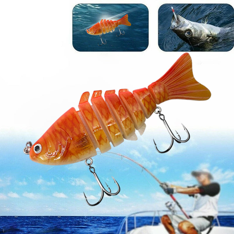 5PCS Lifelike Multi-Jointed Sinking Fishing Lure