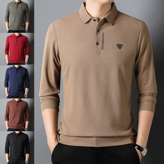 Men's Premium Long-Sleeve Stand Collar Casual Shirt