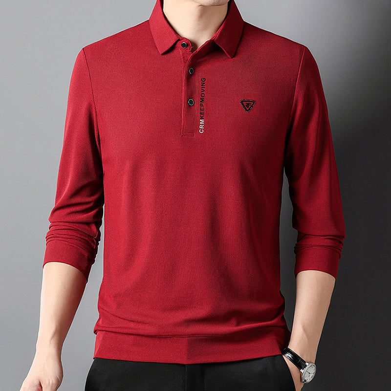 Men's Premium Long-Sleeve Stand Collar Casual Shirt