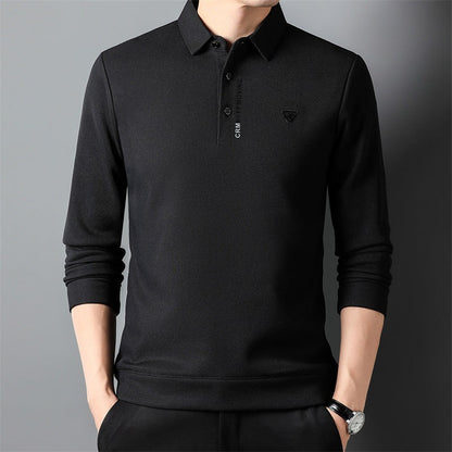 Men's Premium Long-Sleeve Stand Collar Casual Shirt