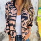 ⏳Time-limited Special⏰Women's Zebra Print Zipper Bomber Jacket