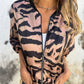 ⏳Time-limited Special⏰Women's Zebra Print Zipper Bomber Jacket