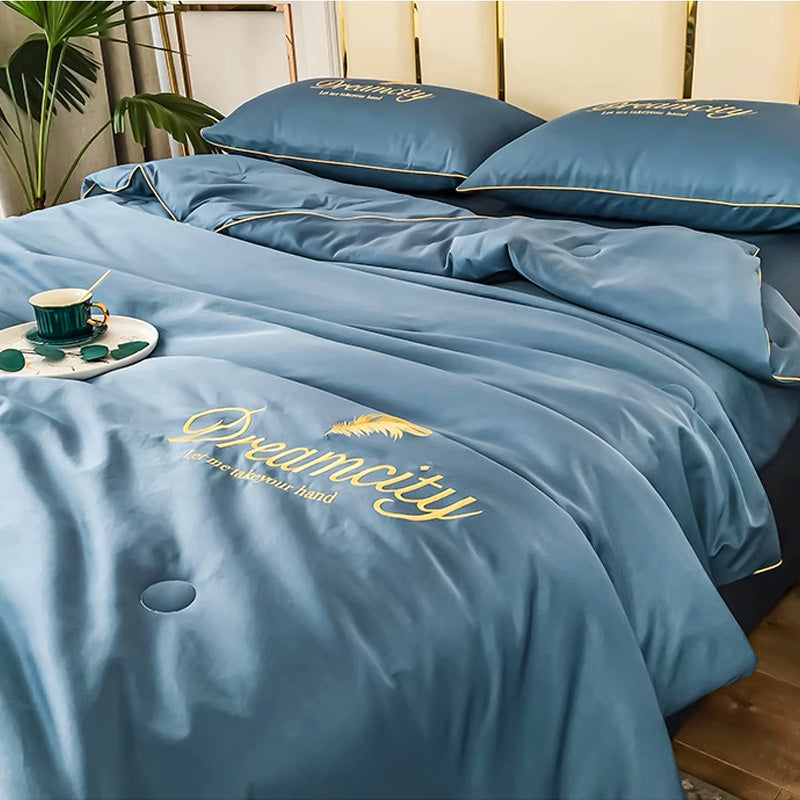 😎Get Ready For Summer🛏️ Summer Simple Ice Silk Quilt❄️