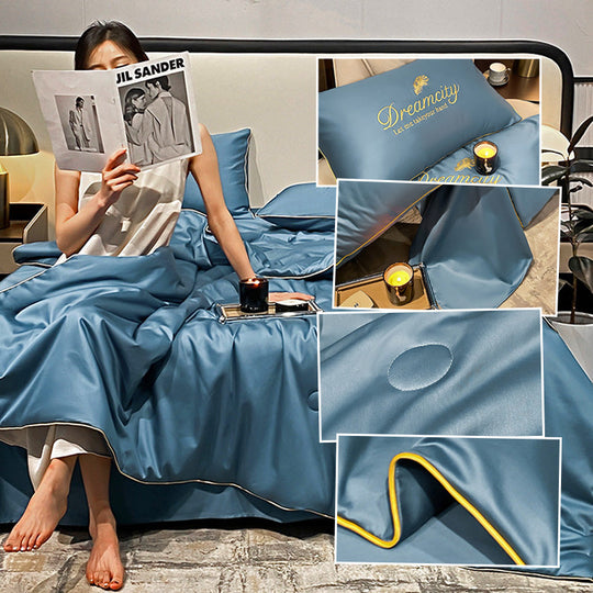 😎Get Ready For Summer🛏️ Summer Simple Ice Silk Quilt❄️