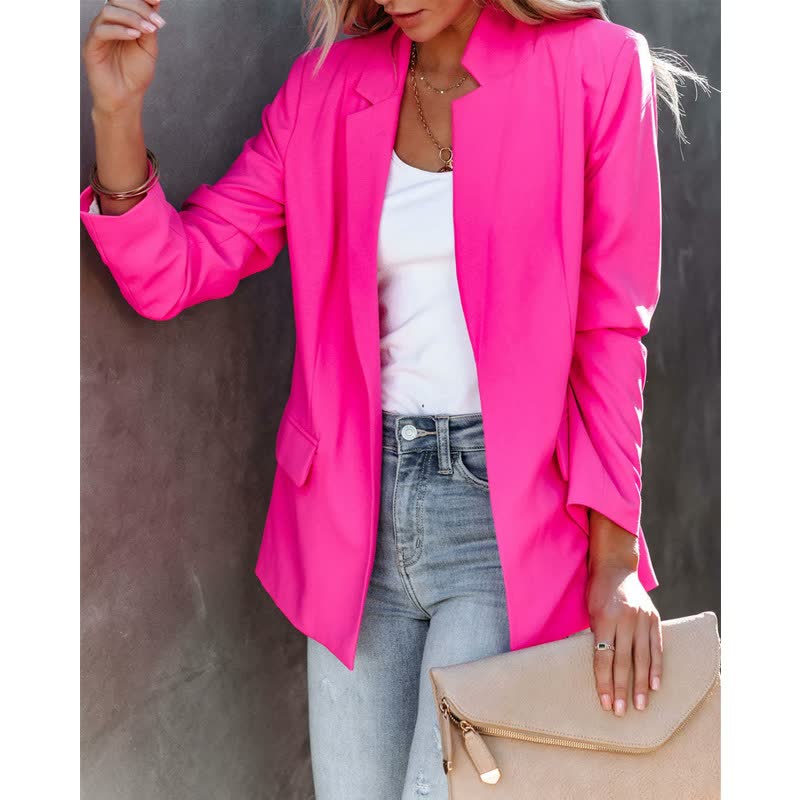 Long-sleeved blazer with a slim fit