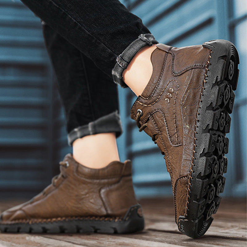 🔥LIMITED SALE 50% OFF🔥Handcrafted Men's Leather Shoes - Relieve Foot Pain