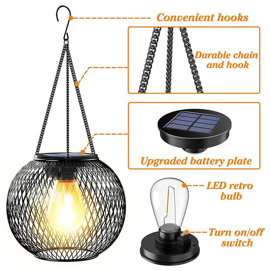 🌟Limited time sale 49% OFF🌟Retro Metal Solar Lanterns 2